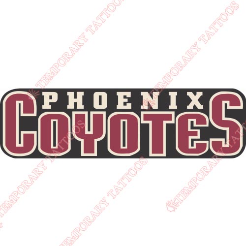 Phoenix Coyotes Customize Temporary Tattoos Stickers NO.289